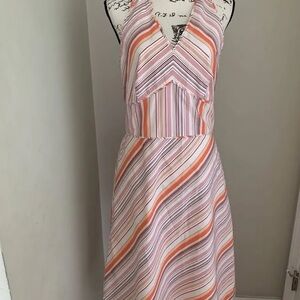 Ann Taylor NWT Striped Halter Dress